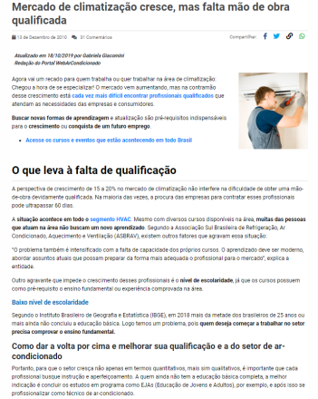 Escola IC Campo Limpo - Ar Condicionado m2