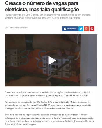 Escola IC Campo Limpo - Eletricista Instalador m1