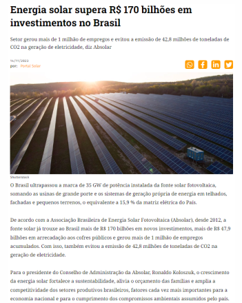 Escola IC Campo Limpo - Energia Solar Fotovoltaica + NR35 m3